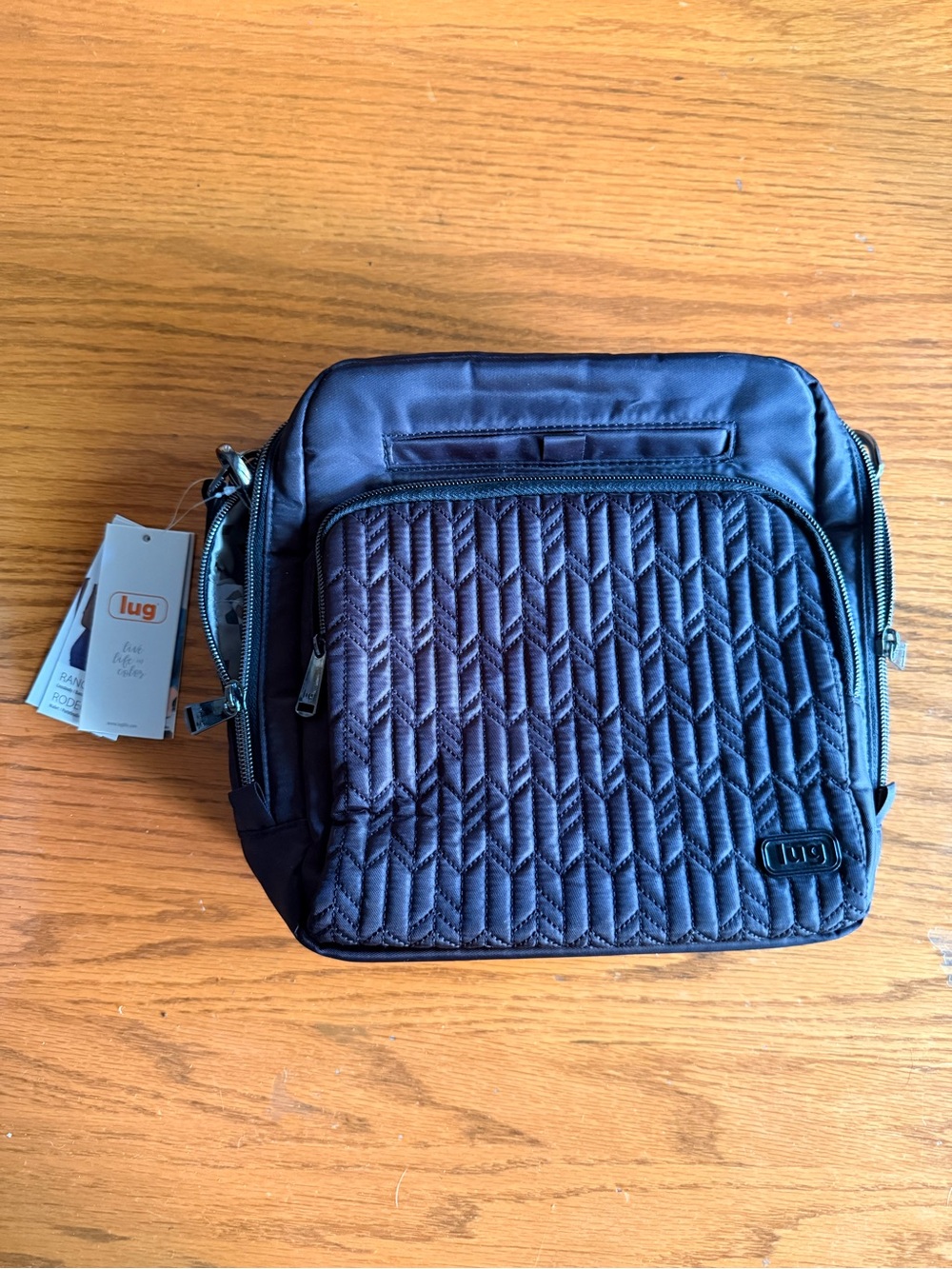 lug Quilted Ranger Crossbody Bag - Black